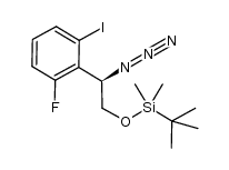 (R)-[2-azido-2-(2-fluoro-6-iodophenyl)ethoxy](tert-butyl)dimethylsilane结构式
