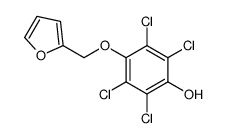 2,3,5,6-tetrachloro-4-(furan-2-ylmethoxy)phenol结构式