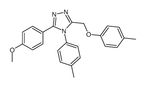 3-(4-methoxyphenyl)-5-[(4-methylphenoxy)methyl]-4-(4-methylphenyl)-1,2,4-triazole Structure