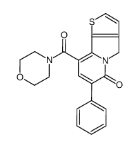 9-(morpholine-4-carbonyl)-7-phenyl-4H-thieno[2,3-a]indolizin-6-one Structure