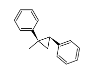 ((1RS,2RS)-1-methylcyclopropane-1,2-diyl)dibenzene结构式