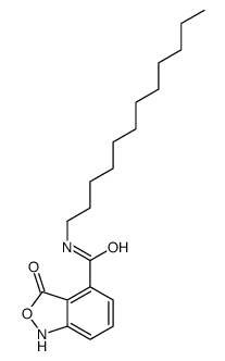 N-dodecyl-3-oxo-1H-2,1-benzoxazole-4-carboxamide结构式