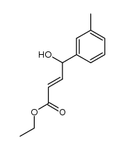 (E)-ethyl 4-(3-methylphenyl)-4-hydroxybut-2-enoate结构式