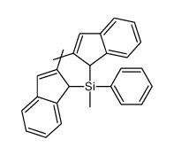 methyl-bis(2-methyl-1H-inden-1-yl)-phenylsilane结构式