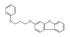 3-(3-phenoxypropoxy)dibenzofuran结构式