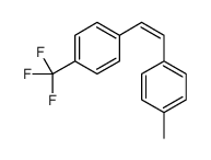 1-methyl-4-[2-[4-(trifluoromethyl)phenyl]ethenyl]benzene结构式