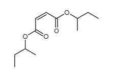 (Z)-2-Butenedioic acid di(1-methylpropyl) ester Structure