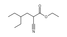 ethyl 2-cyano-4-ethylhexanoate结构式