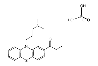 1-[10-[3-(dimethylamino)propyl]-10H-phenothiazin-2-yl]propan-1-one phosphate structure