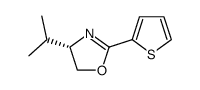 (S)-4-isopropyl-2-(thiophen-2-yl)-4,5-dihydrooxazole结构式