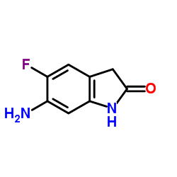 6-Amino-5-fluoro-1,3-dihydro-2H-indol-2-one Structure