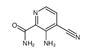2-Pyridinecarboxamide,3-amino-4-cyano-(9CI) Structure