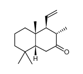(3S-(3α,4β,4aβ,8aβ)) 4-ethenyl-3,4,4a,5,6,7,8,8a-octahydro-3,4a,8,8-tetramethylnaphthalen-2(1H)-one结构式
