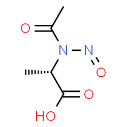 L-Alanine, N-acetyl-N-nitroso- (9CI)结构式