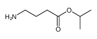 Butanoic acid, 4-amino-, 1-Methylethyl ester结构式
