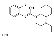 [2-[(2-chlorophenyl)carbamoyloxy]cyclohexyl]-diethylazanium,chloride Structure