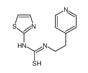 1-(2-pyridin-4-ylethyl)-3-(1,3-thiazol-2-yl)thiourea结构式