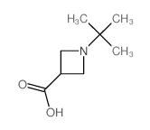 3-Azetidinecarboxylicacid, 1-(1,1-dimethylethyl)- Structure