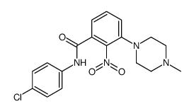 N-(4-chlorophenyl)-3-(4-methylpiperazin-1-yl)-2-nitrobenzamide Structure