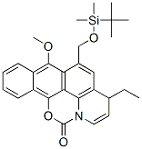 3H,12H-Benzo[h]quino[1,8,7-cde][1,3]benzoxazin-12-one,5-[[[(1,1-dimethylethyl)dimethylsilyl]oxy]methyl]-3-ethyl-6-methoxy- (9CI) picture