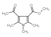 4-乙酰基-1,2,5-三甲基-1H-吡咯-3-羧酸甲酯结构式