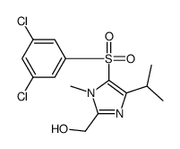 [5-(3,5-dichlorophenyl)sulfonyl-1-methyl-4-propan-2-ylimidazol-2-yl]methanol Structure