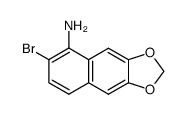 2-bromo-6,7-methylenedioxy-1-naphthylamine结构式