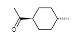 1-((trans)-4-methylcyclohexyl)ethanone结构式
