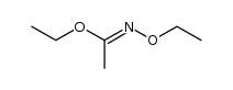 N-ethoxy-acetimidic acid ethyl ester Structure