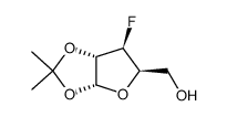 3-deoxy-3-fluoro-1,2-O-isopropylidene-α-D-xylofuranose结构式