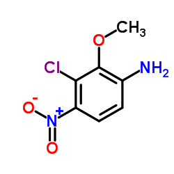 3-Chloro-2-methoxy-4-nitroaniline结构式