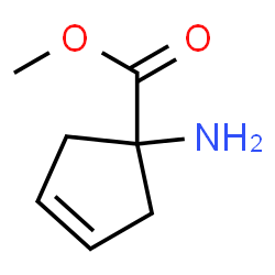 3-Cyclopentene-1-carboxylicacid,1-amino-,methylester(9CI) structure