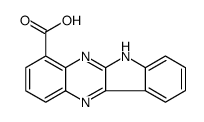 6H-indolo[3,2-b]quinoxaline-4-carboxylic acid结构式