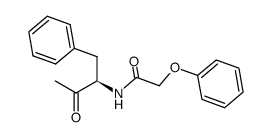 (R)-3-amino-N-phenoxyacetyl-4-phenylbutanone结构式