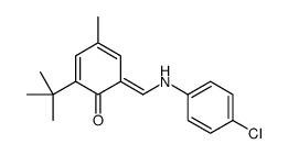 2-tert-butyl-6-[(4-chloroanilino)methylidene]-4-methylcyclohexa-2,4-dien-1-one Structure