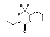 ethyl 4-bromo-3-ethoxy-4,4-difluorobut-2-enoate结构式