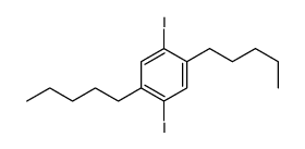 1,4-diiodo-2,5-dipentylbenzene结构式