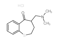 1-Benzothiepin-5(2H)-one,4-[(dimethylamino)methyl]-3,4-dihydro-, hydrochloride (1:1) structure