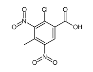 2-chloro-4-methyl-3,5-dinitrobenzoic acid Structure