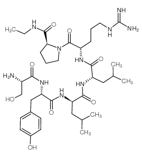 (D-Leu6,Pro-NHEt9)-LHRH (4-9)结构式