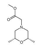 methyl [(2R,6S)-2,6-dimethyl-4-morpholinyl]acetate结构式