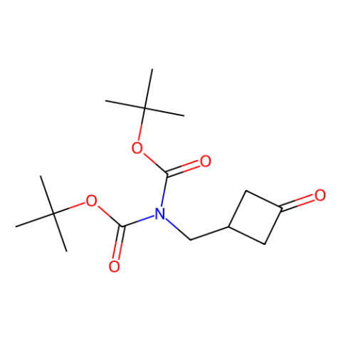 tert-butyl N-tert-butoxycarbonyl-N-[(3-oxocyclobutyl)methyl]carbamate picture