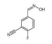 2-fluoro-5-(hydroxyiminomethyl)benzonitrile Structure