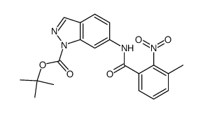 N-(1-Boc-6-indazolyl)-3-methyl-2-nitrobenzamide结构式