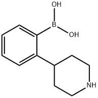 2-(Piperidin-4-yl)phenylboronic acid Structure