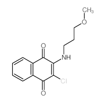 1,4-Naphthalenedione,2-chloro-3-[(3-methoxypropyl)amino]-结构式