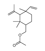(4-ethenyl-2,2,4-trimethyl-3-prop-1-en-2-ylcyclohexyl)methyl acetate Structure