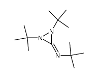 tert-butyl-(di-tert-butyl-diaziridin-3-ylidene)-amine结构式