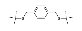 ω,ω'-Di-tert.-butylthio-p-xylol Structure