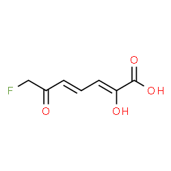 2,4-Heptadienoic acid,7-fluoro-2-hydroxy-6-oxo-结构式